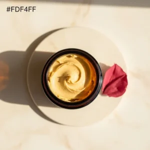 Karixe Smoothing Body Polish — open jar showing golden creamy texture